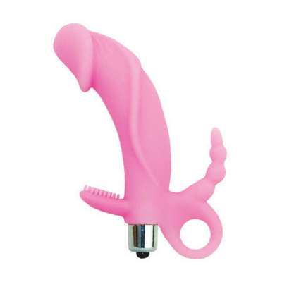 Вибромассажер - стимулятор точки G, клитора и анальной зоны