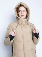 Куртка зимняя удлиненная с капюшоном