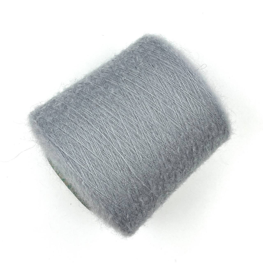 Кид-мохер 70%, шелк 18%, па 12%, 1000м/100г, серый