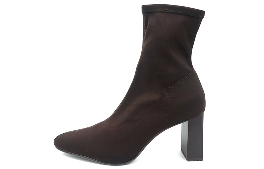 RANDA Stretch & Sock Boots Women"s Black/Dark Brown/Smoke Gray Brown