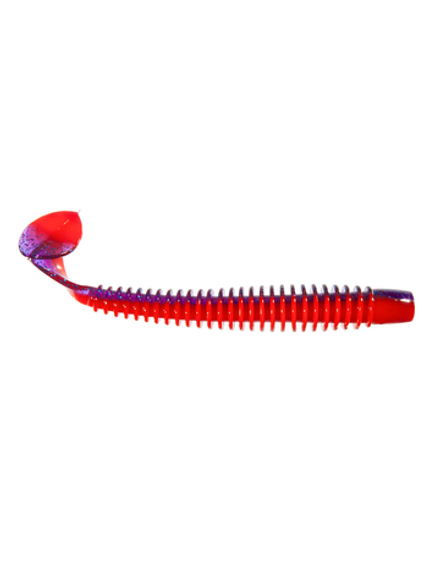 Приманка ZUB-SWING 200мм(8")-2шт, (цвет 021) фиолетовый верх -красный низ