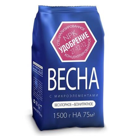 Удобрение Весеннее с микроэлементами 1,5кг (10) минеральное Летто
