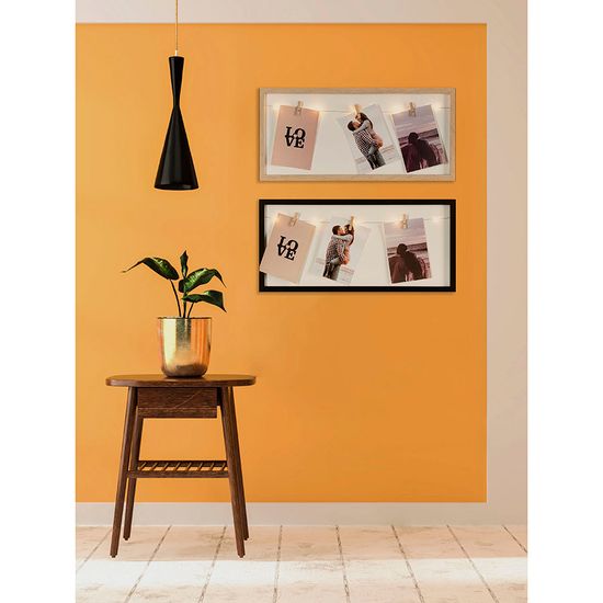 Рамка для фотографий с подсветкой everyday, 22х38 см, черная