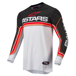 ALPINESTARS Джерси для мотокросса FLUID SPEED JERSEY  черно-серо-красный