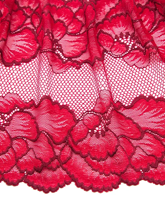 03-250 Кружево эластичное 22 см, красный