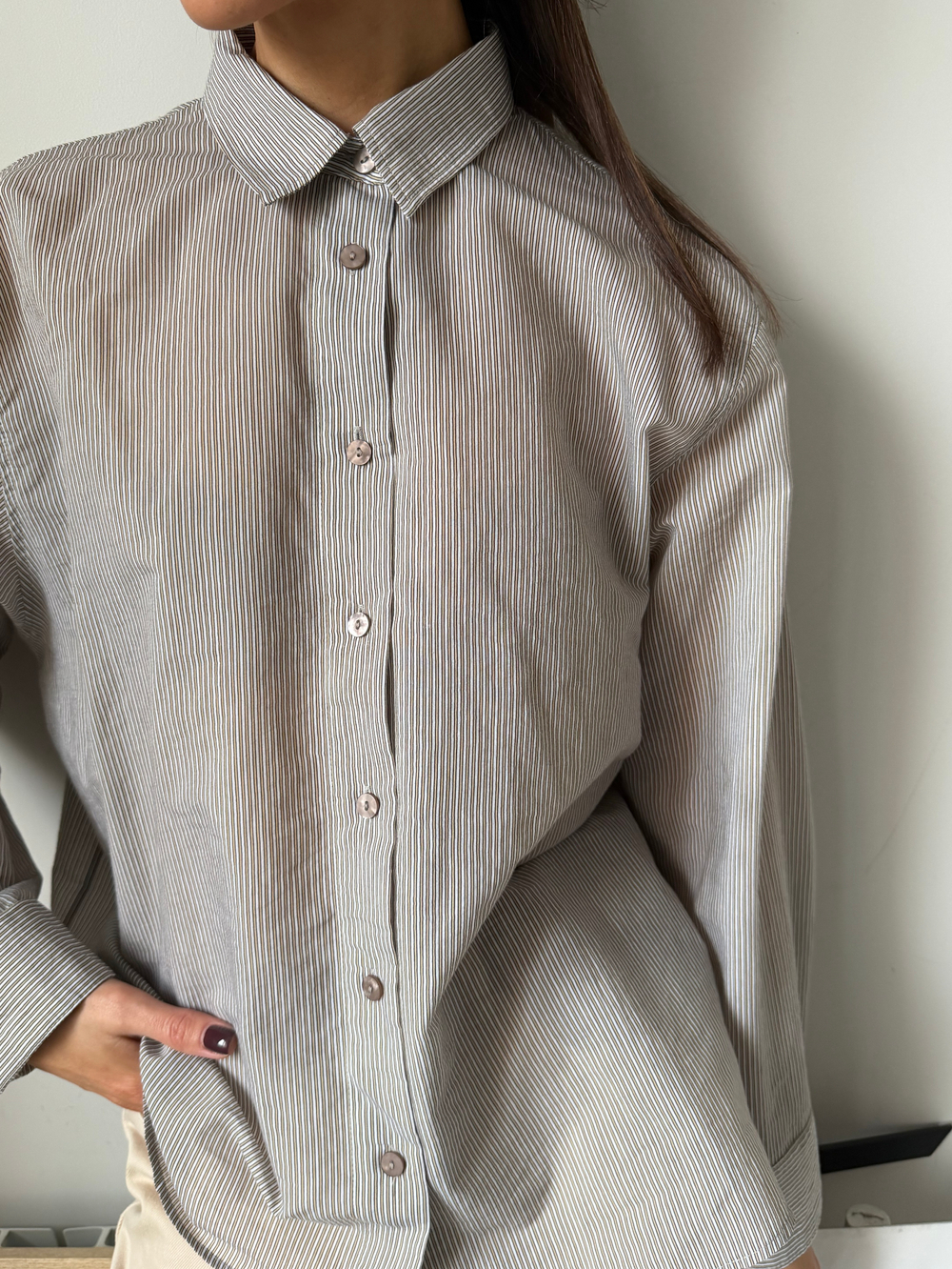 Хлопковая рубашка Massimo Dutti, М