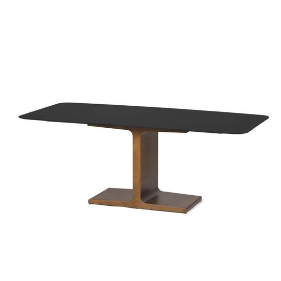 Обеденный стол Bohum 200х100 черная керамика