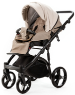 Детская коляска Adamex Lanti Deluxe 3 в 1 LN-SD44 (СВ.БЕЖ.КОЖА + Т.БЕЖ.КОЖА)