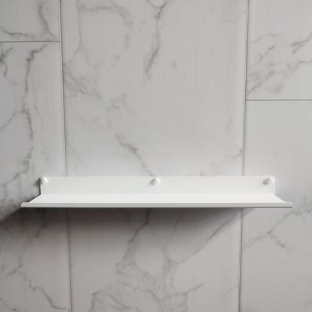 Полка MetaDec Plain настенная прямая, 50х10см белая, 1шт