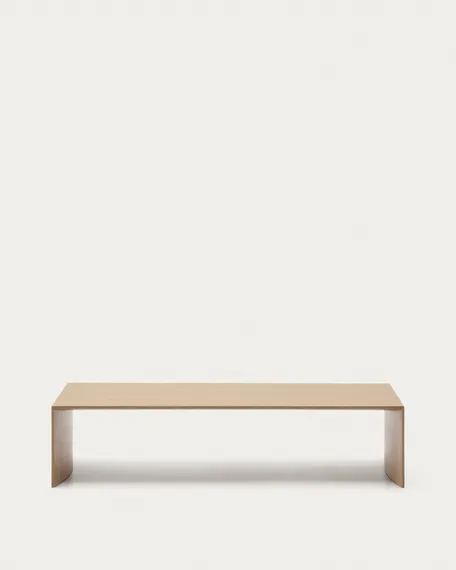 Litto Журнальный столик из шпона дуба натурального цвета 140 x 70 см