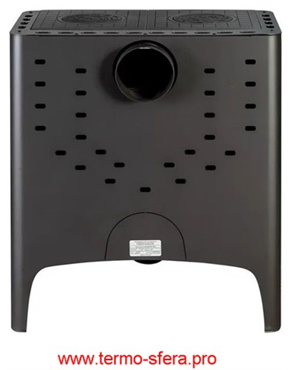 Печь-камин БАВАРИЯ ЭКО с плитой две конфорки