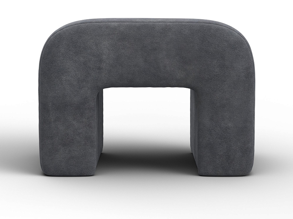 Пуф 008, BRUT 16 темно-серый, Велюр, 132521