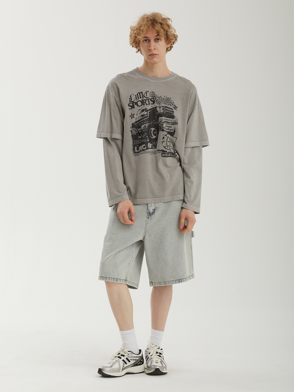Мужской Лонгслив Overdyed Layered