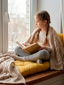 Подушка на скамью, подоконник, обувницу 100х45 см