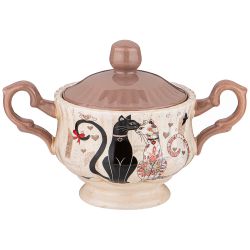 САХАРНИЦА AGNESS "ПАРИЖСКИЕ КОТЫ" 19*11*13 СМ 400 МЛ (КОР=24ШТ.)