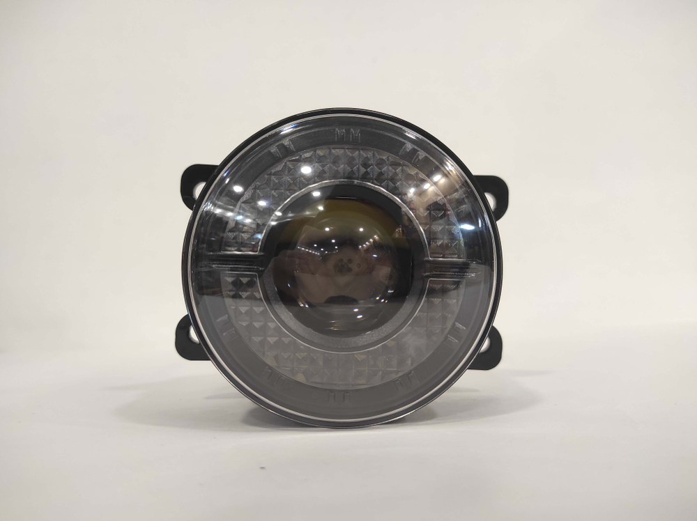 C254 - Белый / ПТФ (C254, белый), линзы ДХО+поворотник (Citroen, Ford, Mitsubishi, Land Rover, Renault, Suzuki, Daewoo), светодиодные противотуманные фары (2 шт. / комплект)