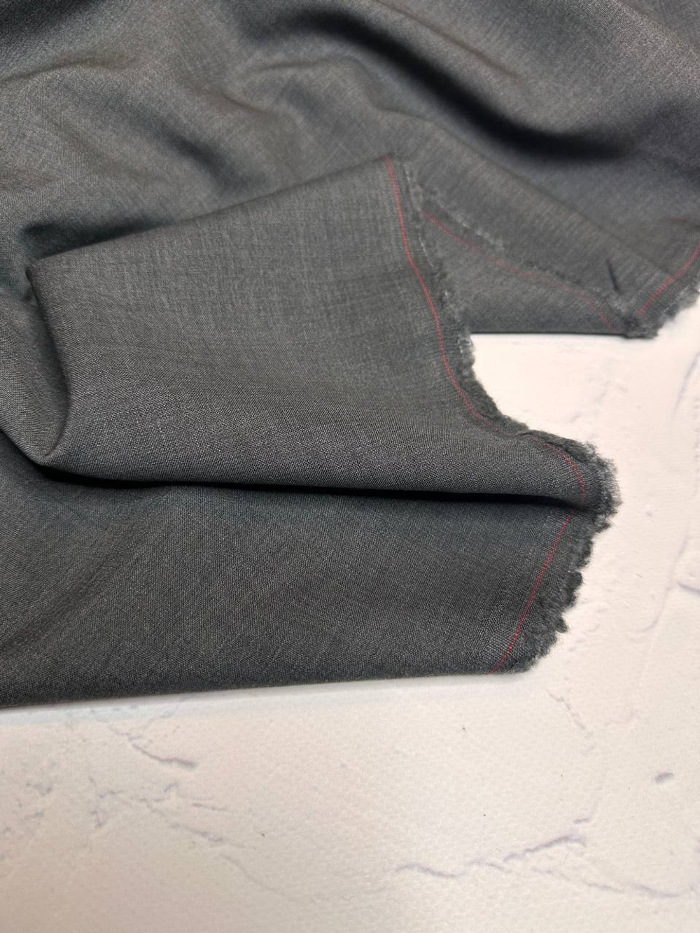 Костюмно-плательная однотонная шерсть (Marzotto, 100%шерсть, Серый базальт, 152, 250 гр/м2)