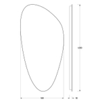 Зеркало Evoform с LED-подсветкой 21,5 W 50х100 см Без выключателя Нейтральный белый свет
