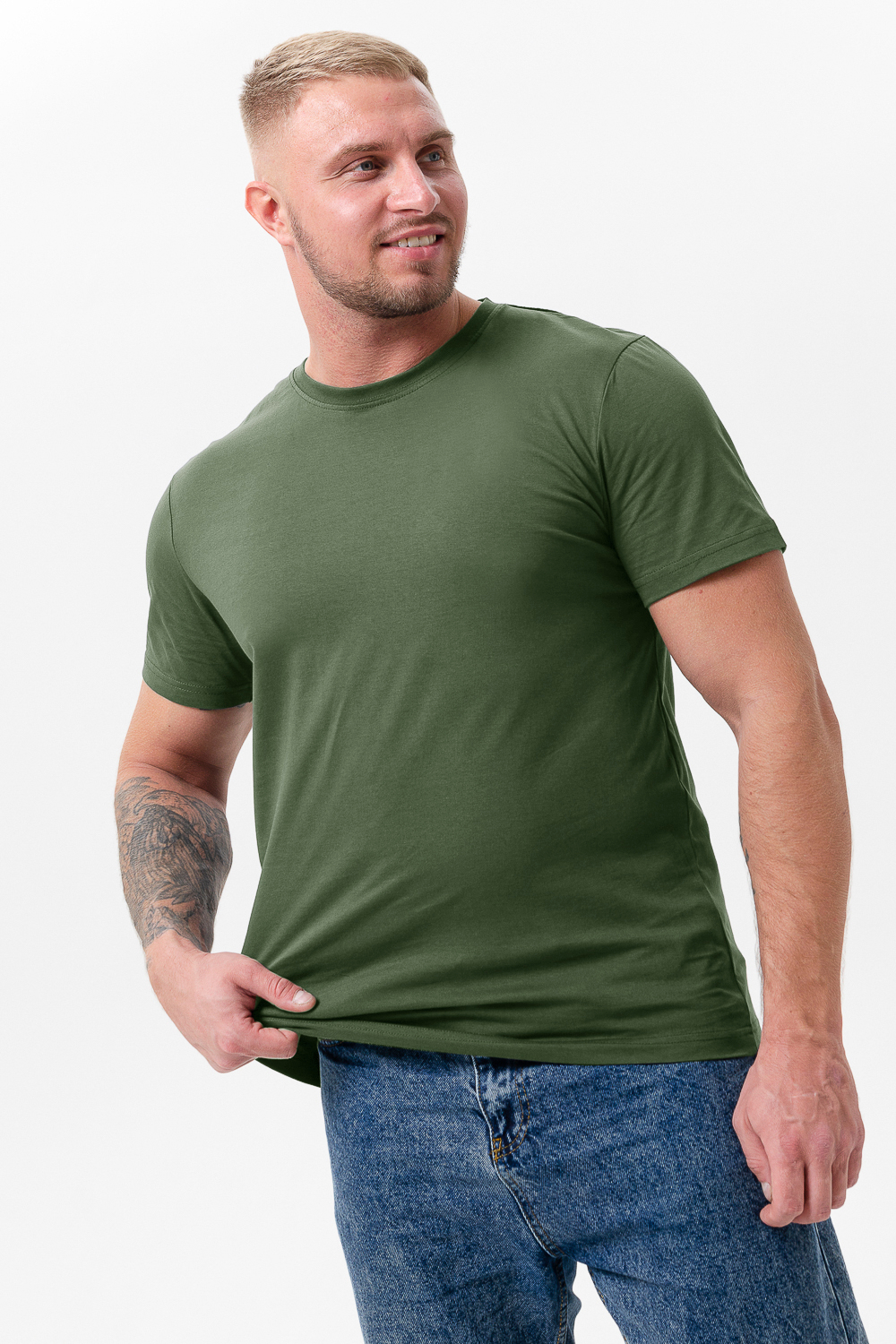 Футболка однотонная