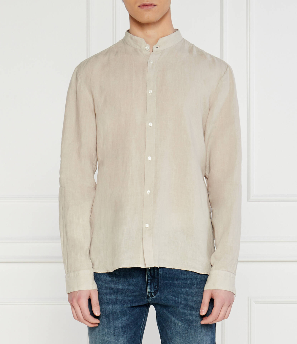 Льняная рубашка Elvory HUGO - бежевый(50490740)
