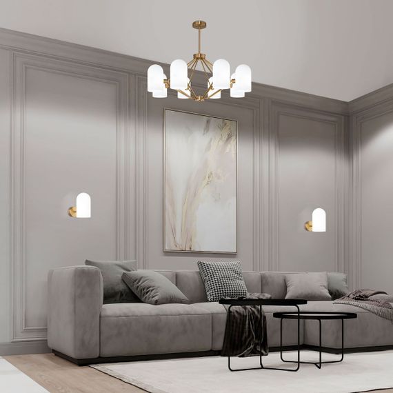 Подвесная люстра Eurosvet Bambola 60157/8 латунь