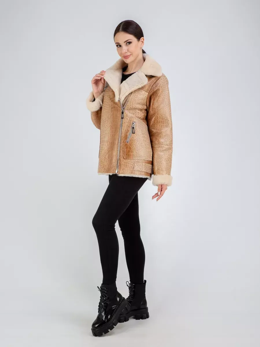 Дубленка авиатор натуральная Турция