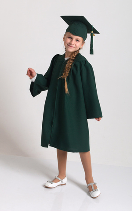 Детская мантия – цвет темно зеленый