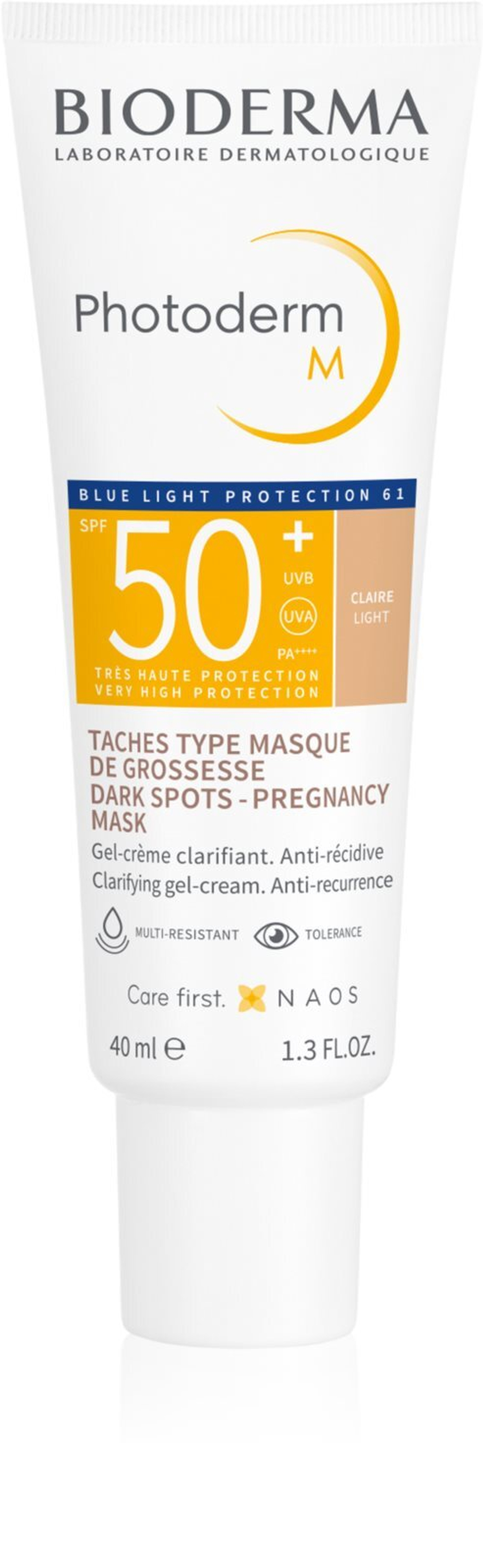 Bioderma Photoderm M - защитный тонирующий крем от обесцвечивания SPF 50+ /  Light 40  ml  / GTIN 3701129804414