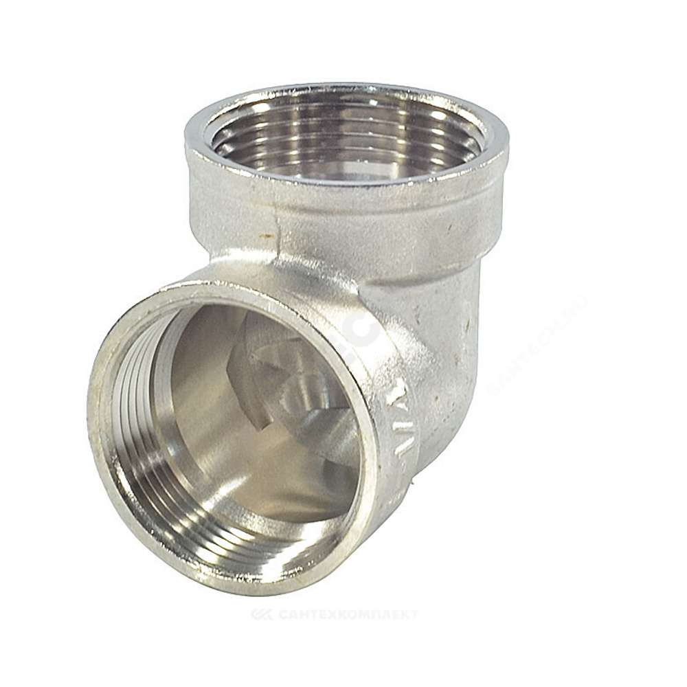 Угольник латунь никель Ду 15 (1/2") ВР/ВР SantechSystems