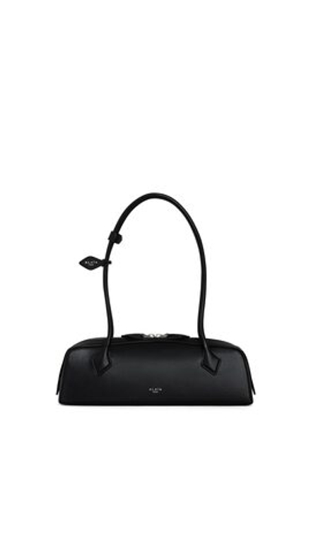 ALAIA СУМКА LE TECKEL ИЗ КОЗЬЕЙ КОЖИ, ЧЕРНЫЙ