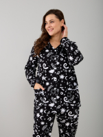 Пижама с брюками КБ-093/ночь-черный