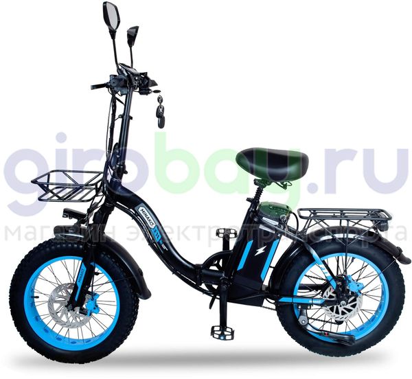 Электровелосипед Minako F11 Pro 2025 года (48V/20Ah) - Синий обод фото №2