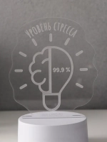 Светильник "Уровень стресса 99,9%" LED RGB от сети RISALUX 9