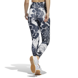 Женские теннисные брюки adidas Optime Flower 7/8 Tight Women - Black, White