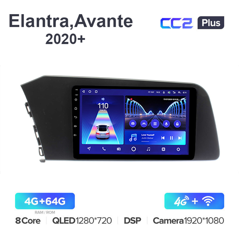 Teyes CC2 Plus 9"для Hyundai Elantra, Avante 2020+