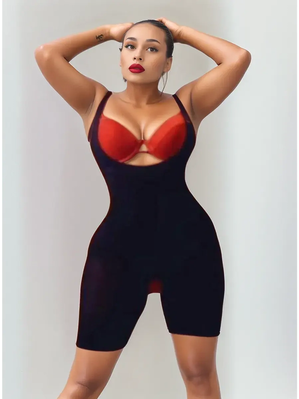 Комбидресс боди утягивающее большие размеры