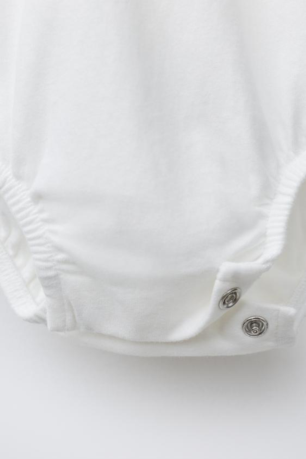 ZARA БОДИ С ВОРОТНИКОМ И ЦВЕТОЧНОЙ ВЫШИВКОЙ, ЖЕЛТОВАТО-БЕЛЫЙ