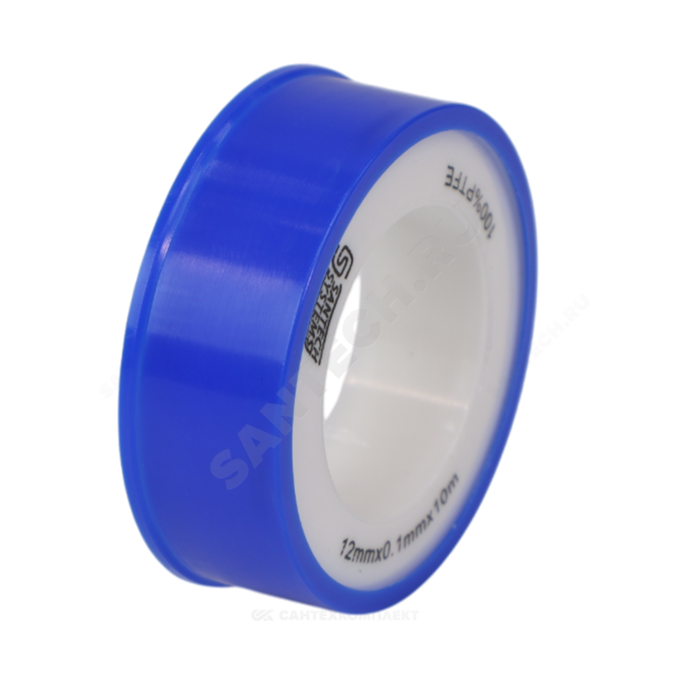 Лента ФУМ PTFE 12ммх0,1ммх10м катушка среда: вода SantechSystems