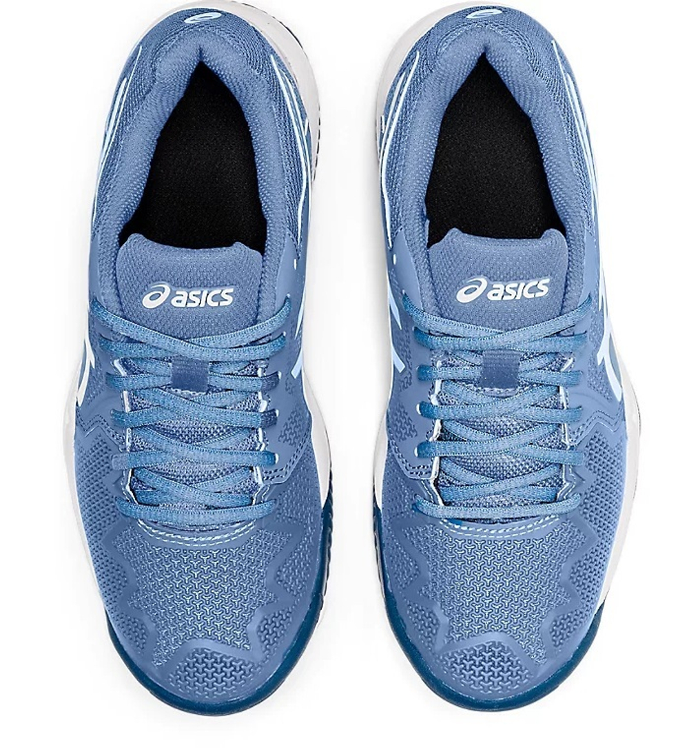 детские Кроссовки теннисные Asics Gel-Resolution 8 Clay GS - blue harmony/white