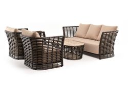 "Валенсия" лаунж-зона из искусственного ротанга, цвет бронзовый