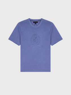 Футболка Tommy Hilfiger Laurel Leaf Logo Garment-Dyed Faded Indigo