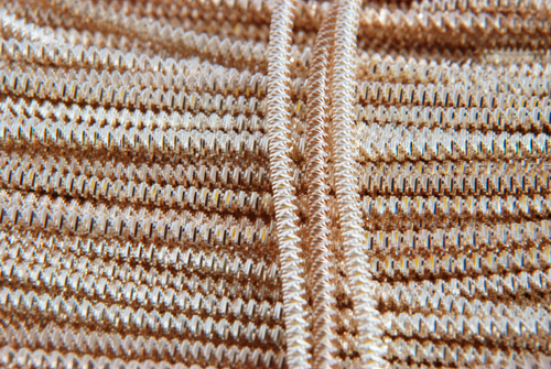 Трунцал "зиз-заг"  светлое золото 2.6мм