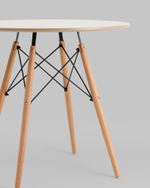 Стол Eames DSW NEW D80 бежевый