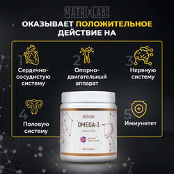 Matrix Labs Omega-3 Iceland 1000 мг. + Vitamin E (500 капс.)