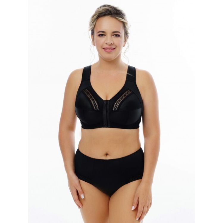 Бюстгальтер Sermija мягкая чаша с застежкой спереди (черный)