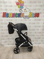 Коляска прогулочная Baballo Future 2024 черные блёски (белая рама)