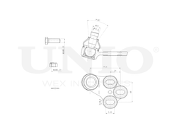 Опора шаровая передняя нижняя правая UNIO SSP-20043