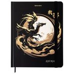 Дневник 1-11 класс 48 л., твердый, BRAUBERG, матовая ламинация, резинка, закладка-ляссе, с подсказом, "Дракон", 107240