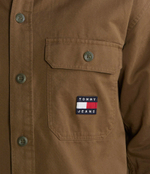 Рубашка ESSENTIAL OVERSHIRT Tommy Jeans - коричневый(DM0DM17256)