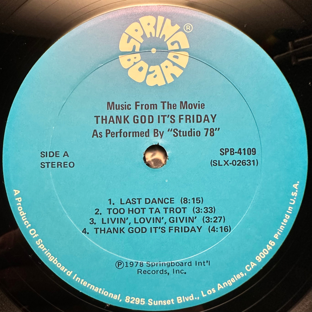 Studio '78 - Thank God It's Friday (США 1978г.)
